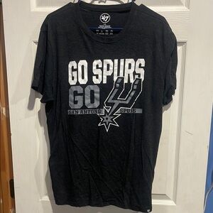 Black San Antonio Spurs Short Sleeve Tee
